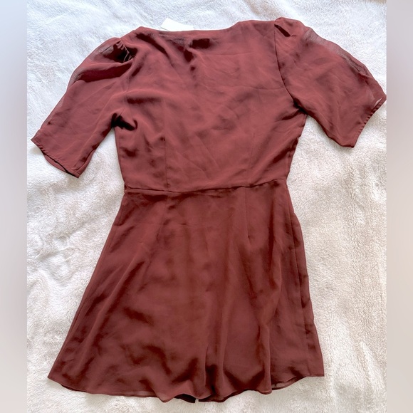 NWT RARE Aritzia Wilfred Button-Front Dress Rustique Size 8 - Picture 9 of 12